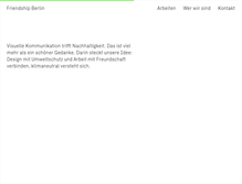 Tablet Screenshot of friendshipberlin.de